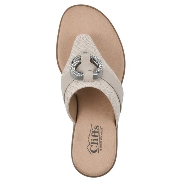 NEW Cliffs by White Mountain  Women's Comfortable Benedict Sandal Taupe Size 6M - Picture 3 of 6
